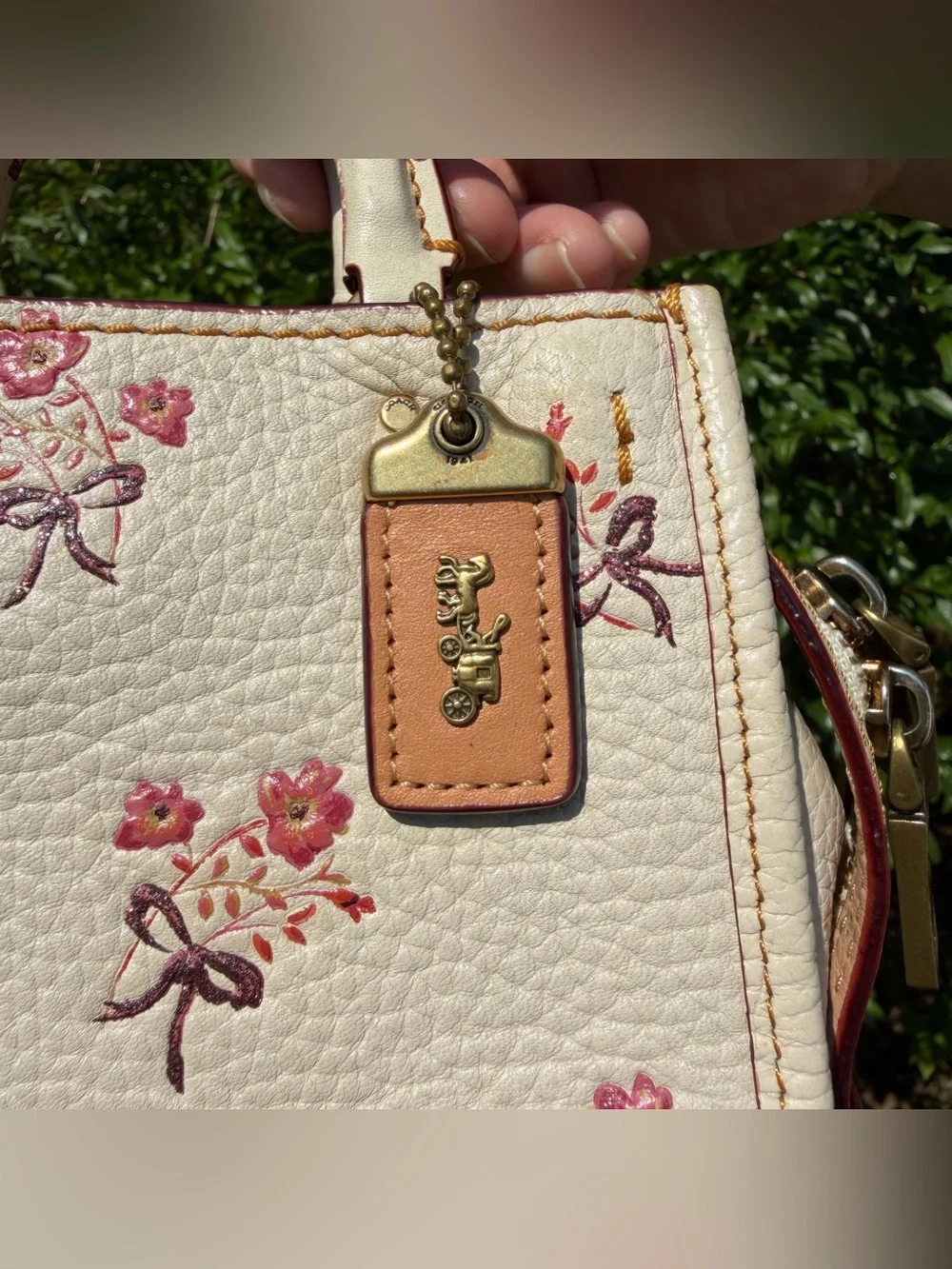 Coach Rogue 17 with Floral Bow Print (26835)